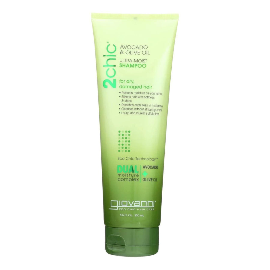 Cosmetics 2chic Shampoo Avcdo & OLV, 8.5 Fl Oz (Pack of 1), Ultra-Moist (Avocado + Olive Oil), 8