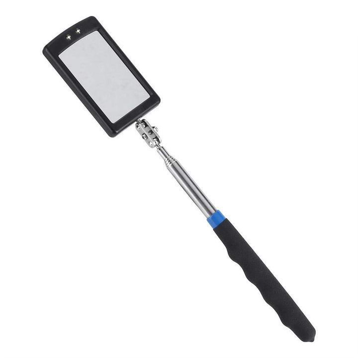 Beenneex Telescopic Inspection Mirror - Telescoping LED Lighted Flexible Adjustable Inspection Mirror 360 Degree Extend Tool Mechanics Mirror, car Inspection Mirror