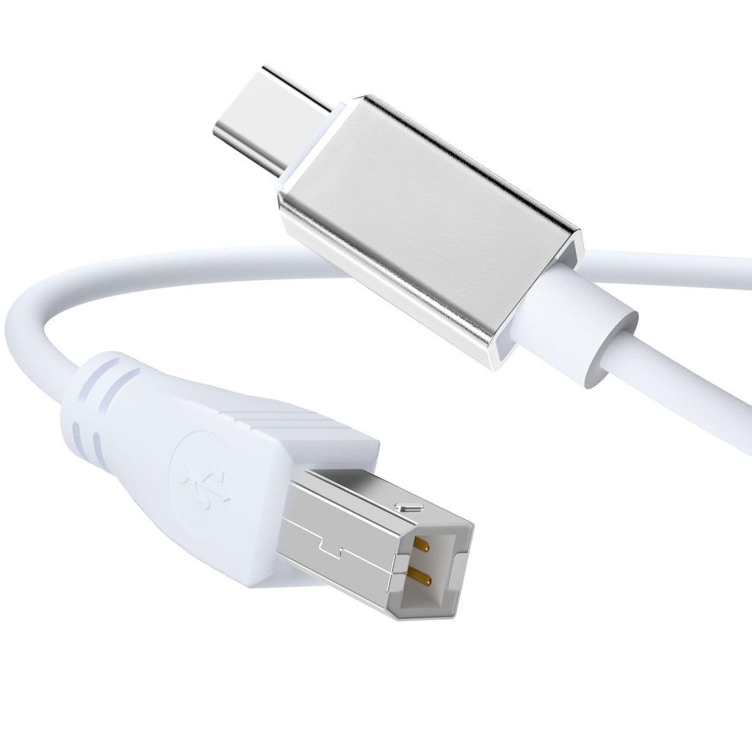 USB C MIDI Cable, Type C to USB 2.0 MIDI Interface Cable for Samsung, Huawei Laptop, MacBook to Connect with Printer, Midi Controller, Midi Keyboard, Audio Interface and More (5FT)