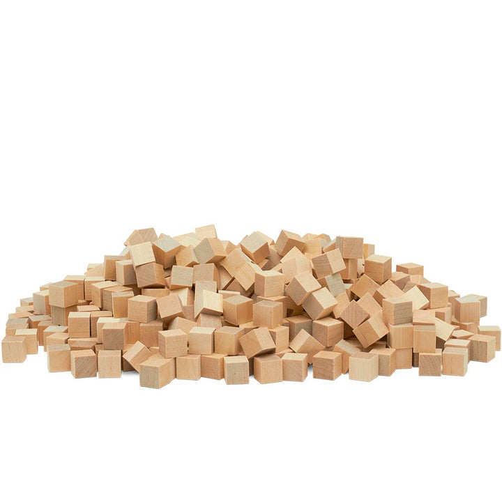 Wooden Blocks, 1/2 Inch Unfinished Wood Blocks for Crafts, Pack of 100 Wooden Cubes, Plain Wooden Blocks for Baby Shower, Small Blank Wooden Blocks, STEM, Building, Birch Wood Cubes for Crafts