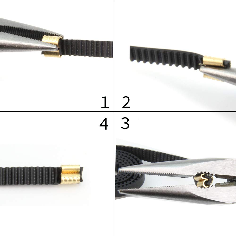 10pcs Copper Buckle,Wire Cable Connector, Wire Cable Terminal Lightweight Compact Terminal Accessory for 3D Printer Parts (Copper Buckle)