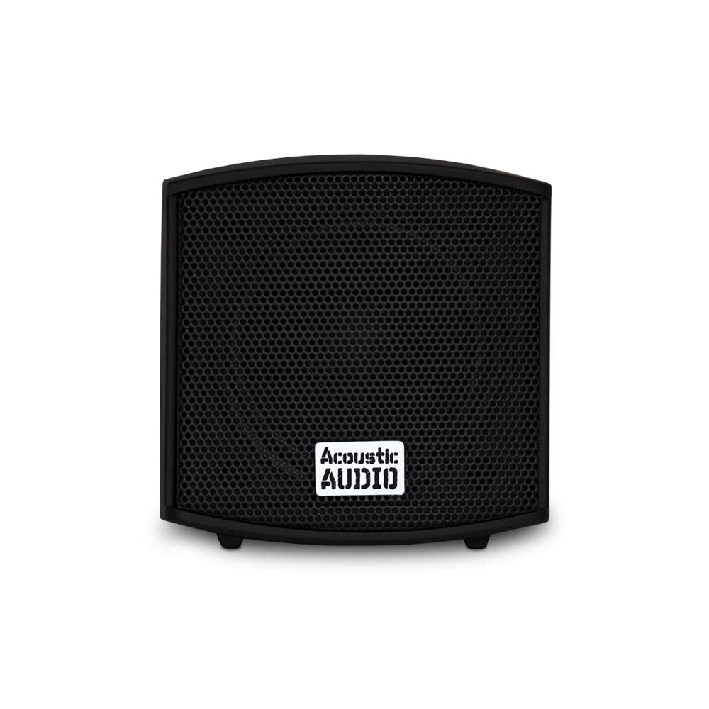 Acoustic Audio AA321B Mountable Indoor Speakers 400 Watts Black Bookshelf Pair