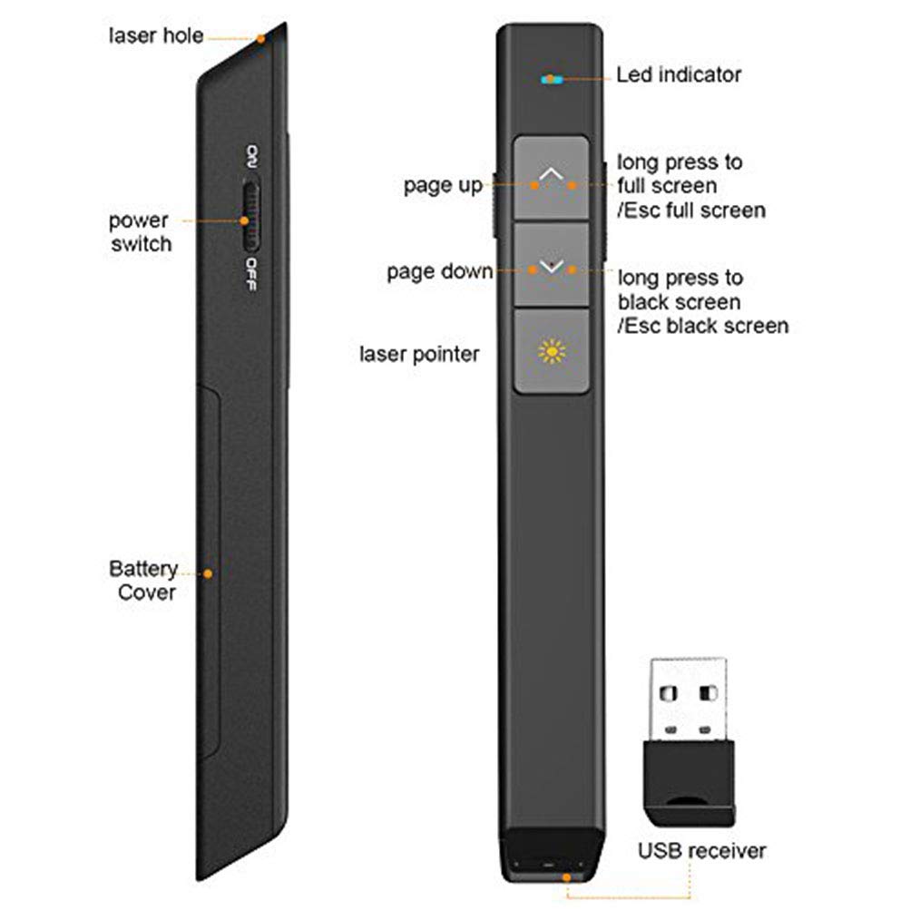 NORWII N26 Wireless Presentation Clicker, Presentation 