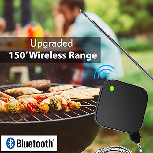 NutriChef Smart Bluetooth BBQ Thermometer - Upgraded St