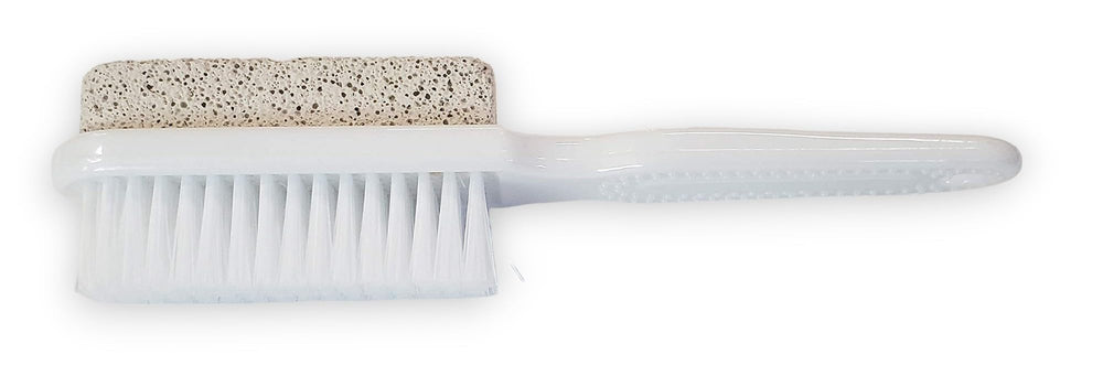 Foot Natural Bristle Brush & Pumice Stone Combo - Exfoliator Pedicures Calluses Remover - Smoother Body skin, feet, elbow Scrubber for Massage SPA Sauna