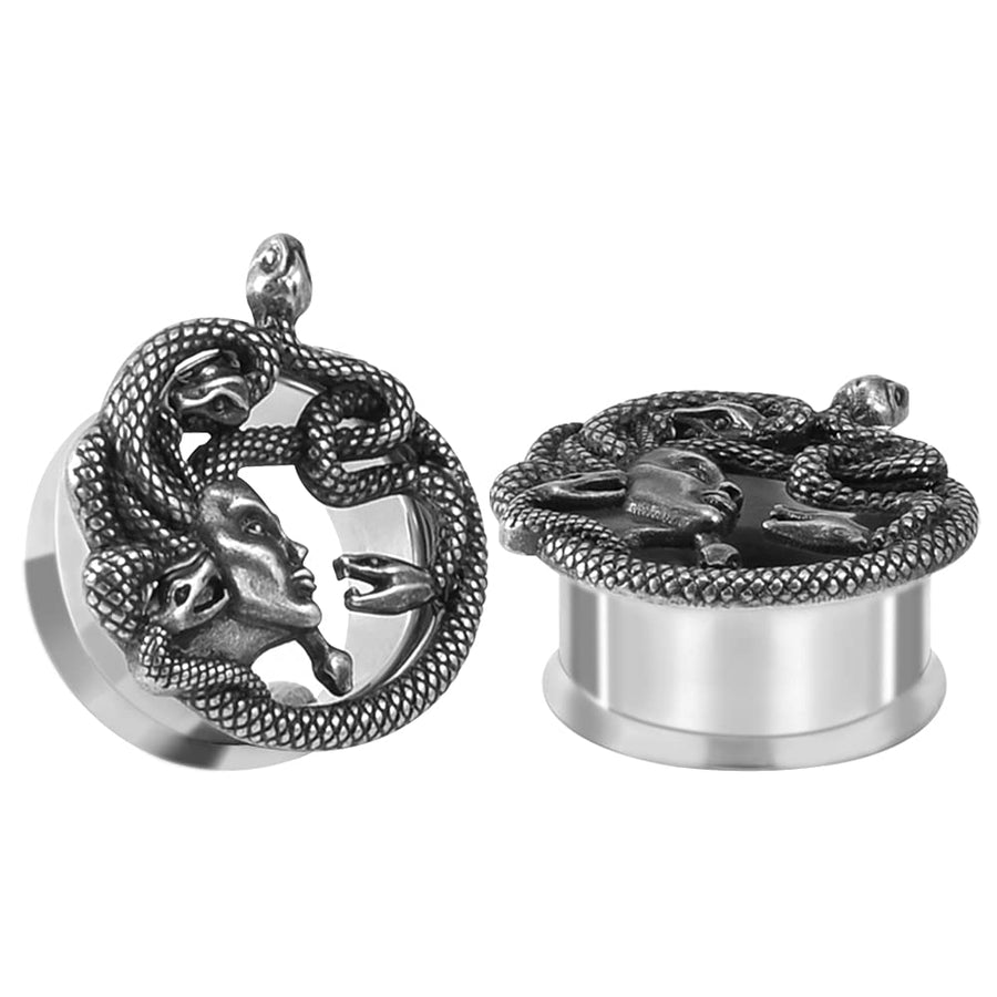 1 Pair Flesh Ear Gauges Piercing Plugs Tunnels Snake Earrings Stretchers Expander Men Women Gift Body Jewelry.