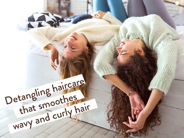 Smoothing Conditioner with Evening Primrose Oil, Coconut Oil and Provitamin B5 - For Babies, Kids and Adults with Tangly or Unruly Hair - Vegan