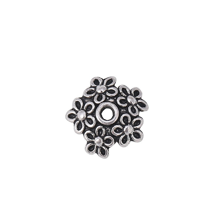 Bingcute 200Pcs Assorted Metal Tibetan Silver Bead Caps