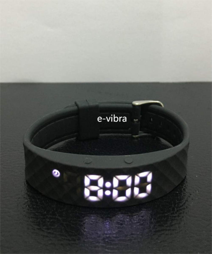 Potty Training Watch - Rechargeable Silent Vibrating Watch - Medical Reminder Watch - with Timer and 15 Daily Alarms (Black - Large)