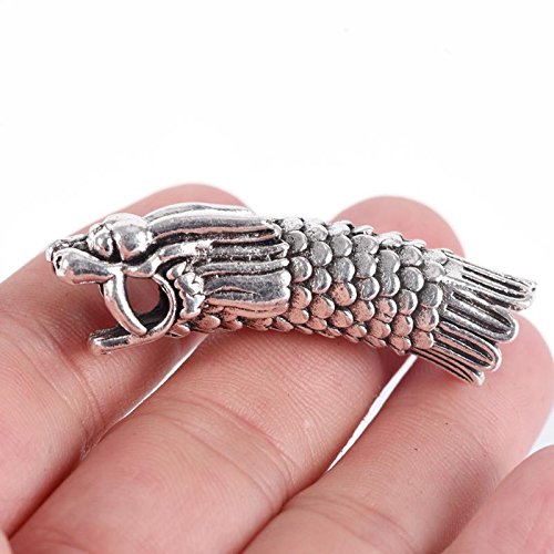 57 Pcs/Kit Norse Vikings Beads Hair Tube Beads Dreadlocks for Beards Hair Paracord Pendants &amp; Bracelets DIY