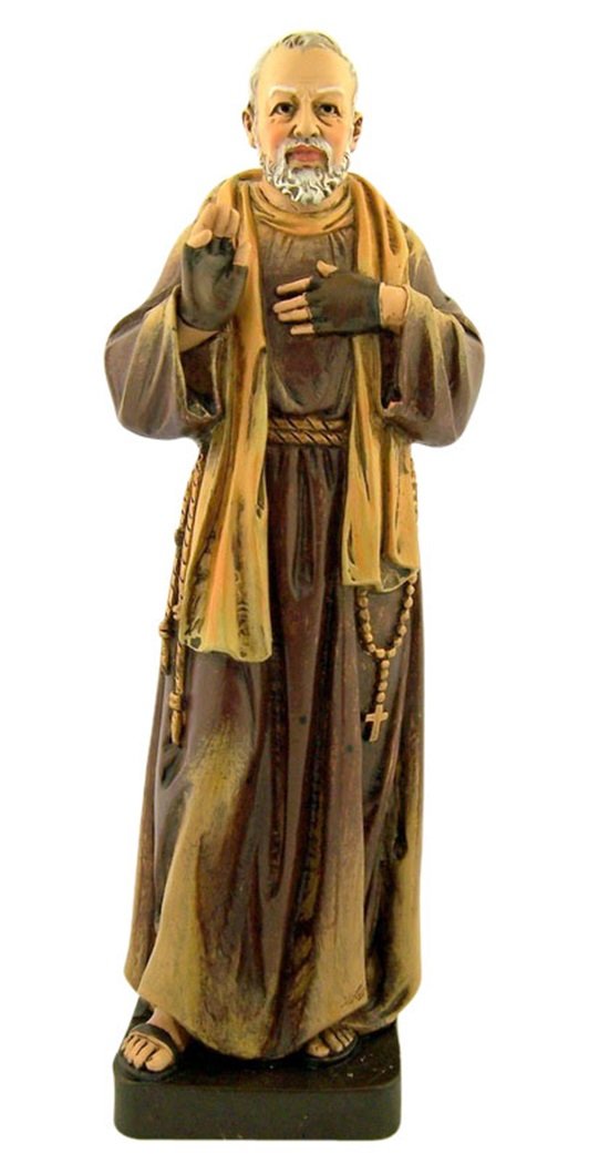 Toscana Collection Figurine Catholic Saints Statue Gift Boxed, 8-Inch, Saint Pio