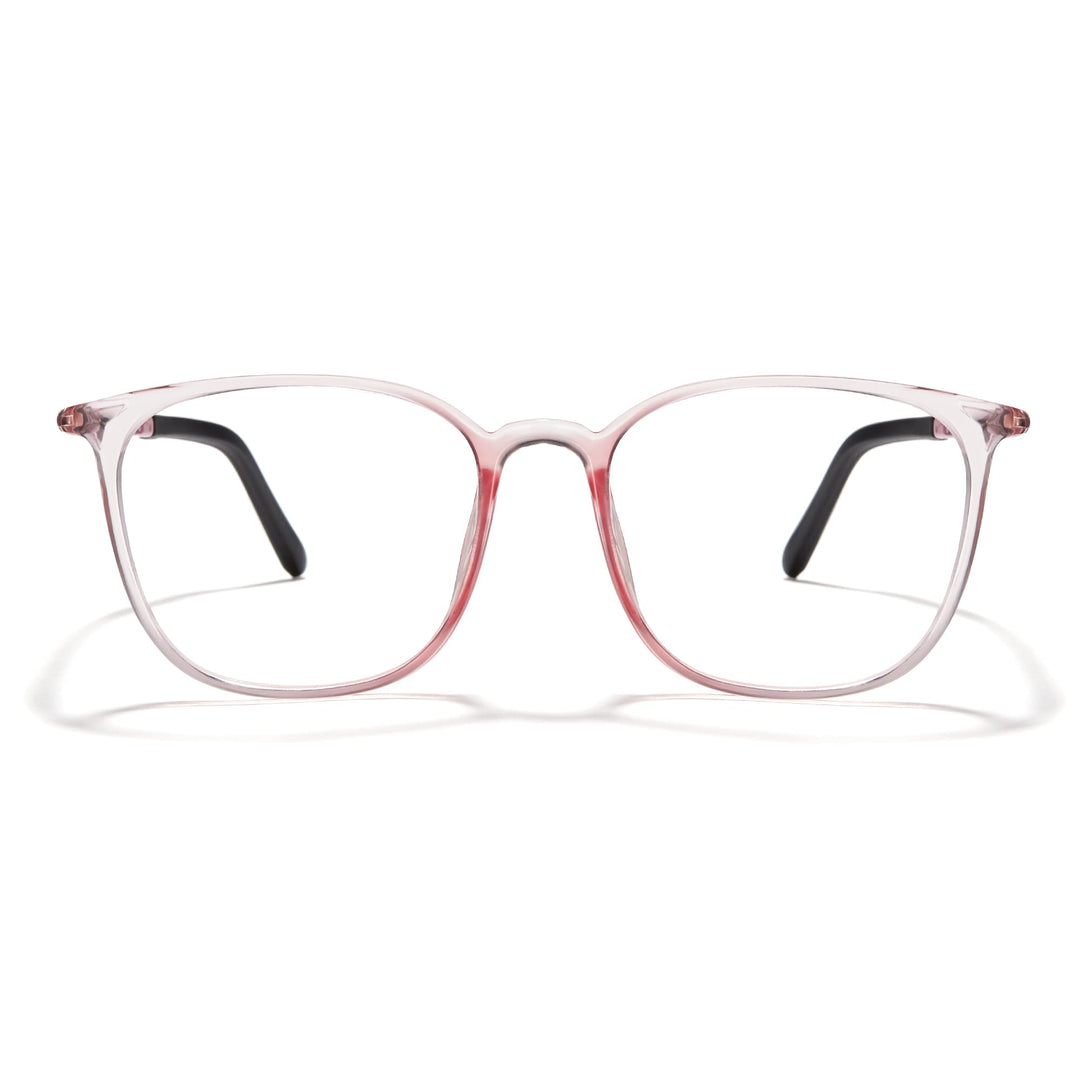 Cyxus TR90 Square Men Eyeglasses Frame Clear Lens Blue 
