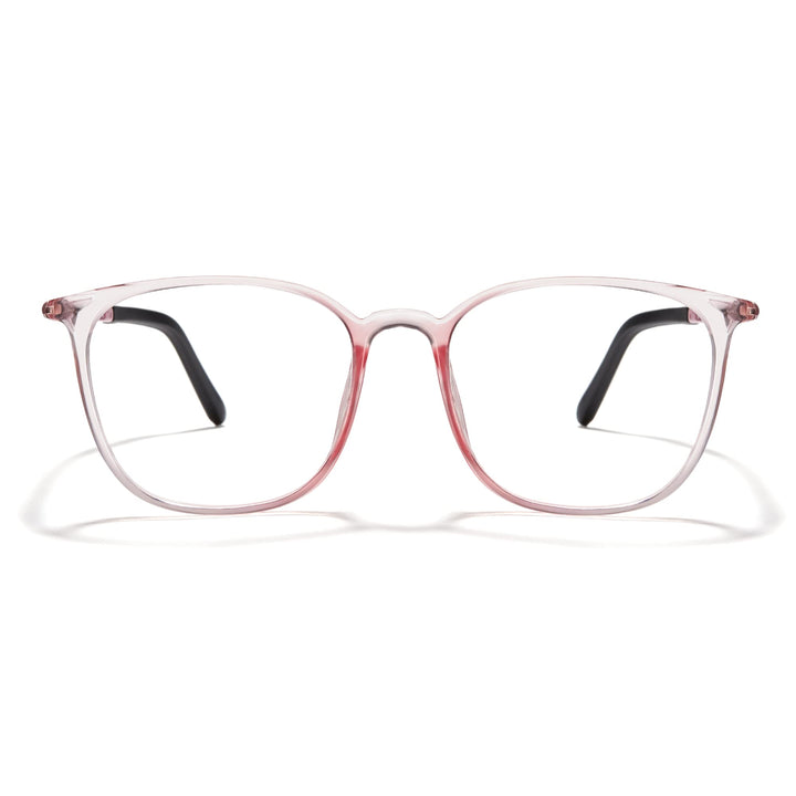 Cyxus TR90 Square Men Eyeglasses Frame Clear Lens Blue 