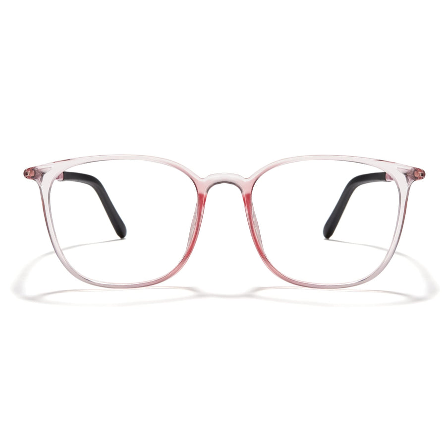 Cyxus TR90 Square Men Eyeglasses Frame Clear Lens Blue 