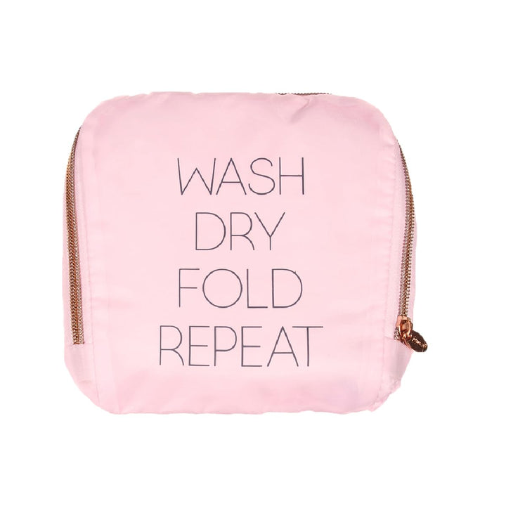 Miamica Soft Travel Laundry Bag with Zipper and Drawstr