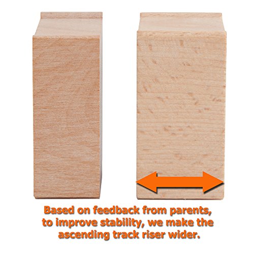 Toys 110 Pcs Wooden Train Track Expansion Pack Compatible with Thomas Wooden Train, Brio, Thomas The Tank Engine