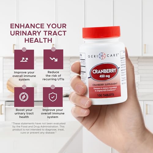 High-Potency Cranberry Supplement By GeriCare- 450mg Pu