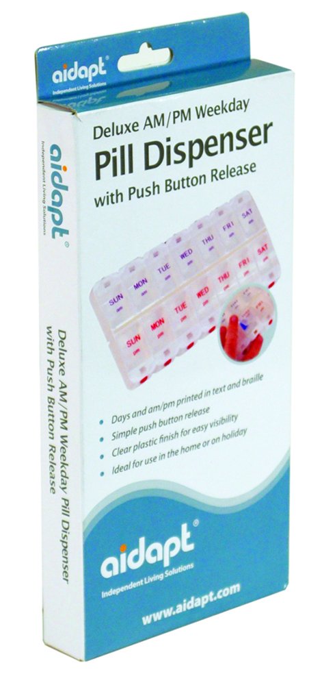 Aidapt Deluxe Pill Organiser (Eligible for VAT relief i