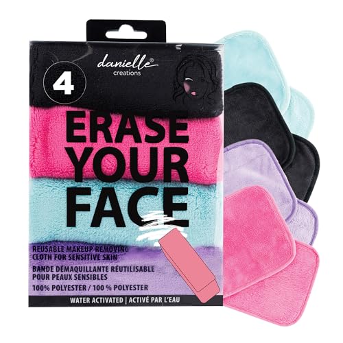Make-up Removing Cloths 4 Count, Erase Your Face By Danielle Enterprises Enterprises Enterprises
