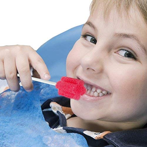 MUNKCARE Disposable Oral Foam Swab with Mint Flavored, 