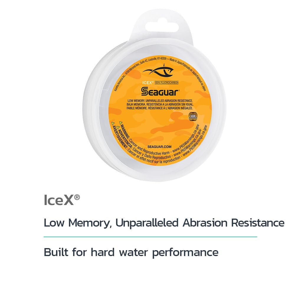 Seaguar IceX Fluorocarbon – Low Memory, Micro Diameter 