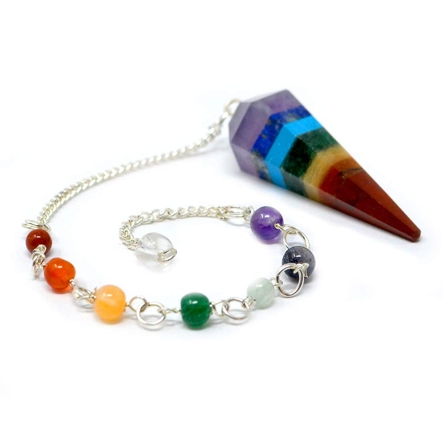 MyDeal Gemstone and Crystal Dowsing Pendulum with Hexag