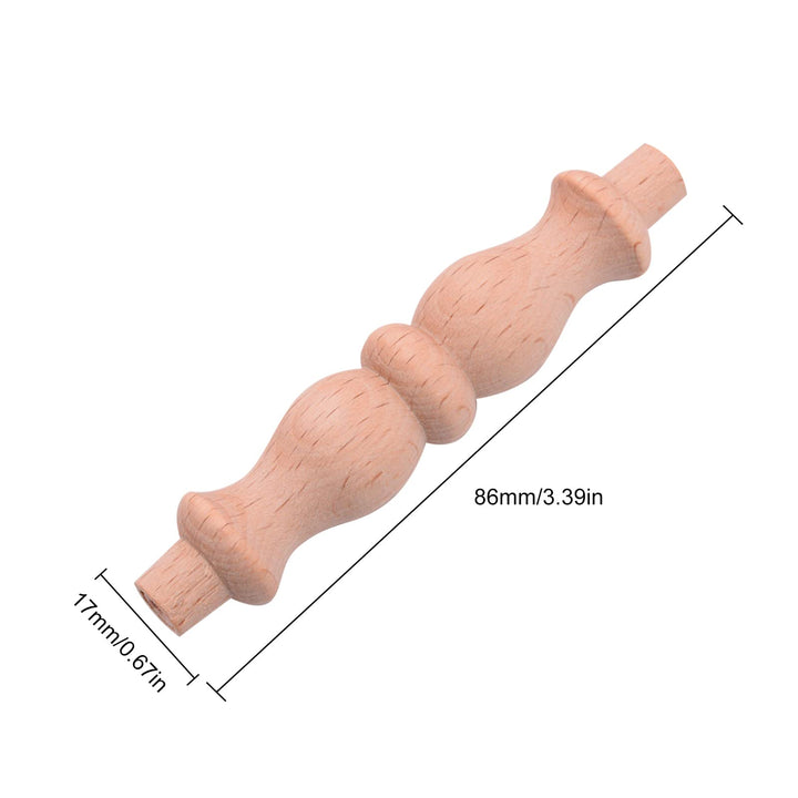 10PCS 3.4 inch Wooden Spindles Decorative Wood Spindle Unfinished Wood Craft Spindles for Furniture Woodworking Decoration