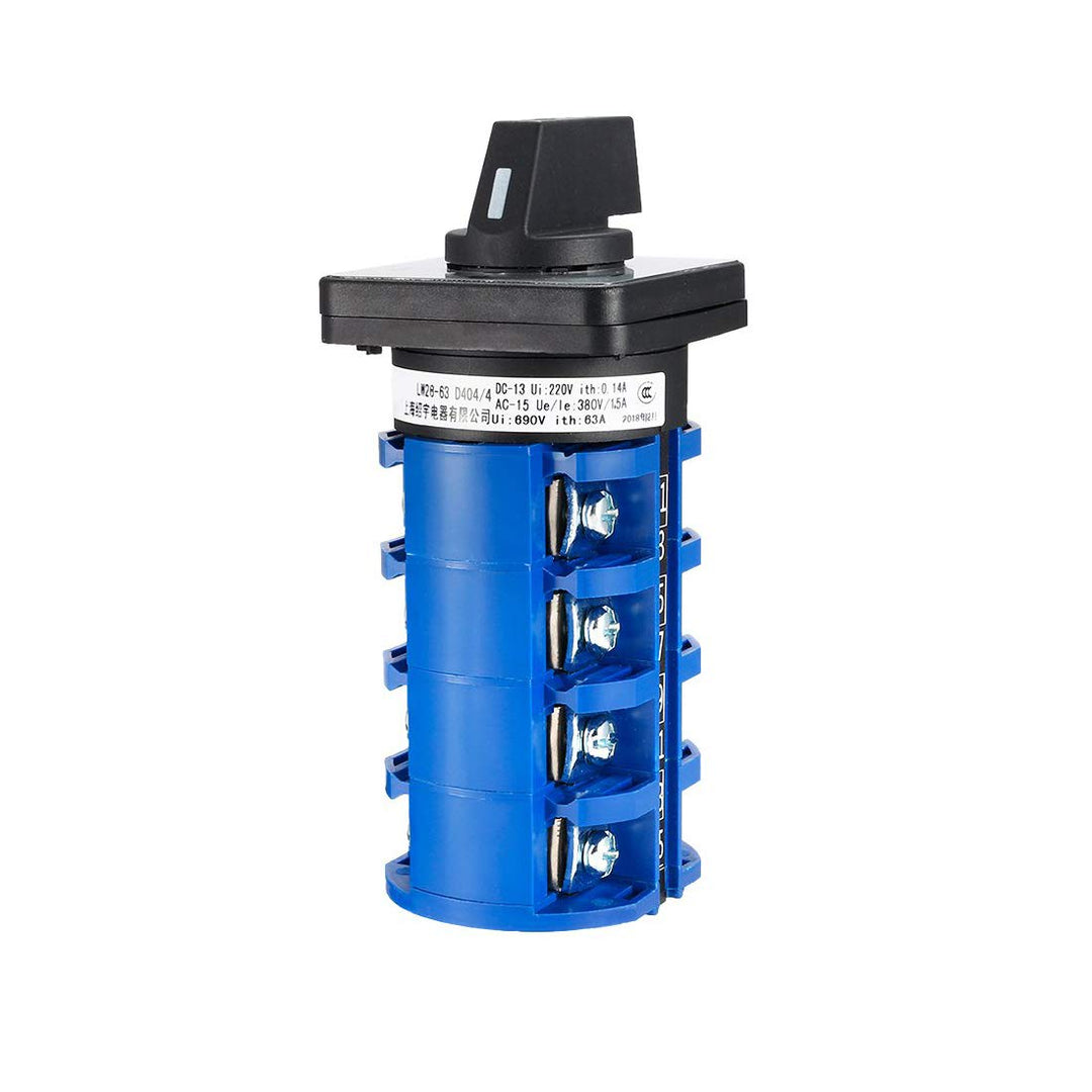 Changeover Switch LW28-63 3 Positions 16 Terminals Universal Rotary Cam Selector Latching Switches 690V 63A
