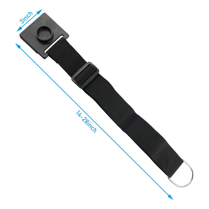 Cello Endpin Anchor Cello Antiskid Device Adjustable Strap with Thick Pad Non-slip Endpin Stopper Holder Stand Musical Instrument Accessories, Black