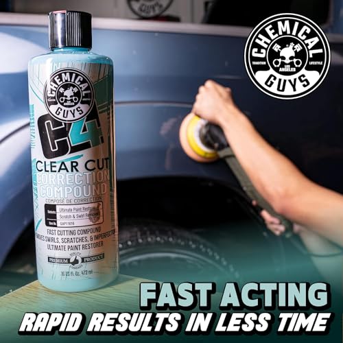 GAP11616 C4 Clear Cut Correction Compound (Paint Correction - Fixes Scratches, Swirls &amp; Holograms), 16 oz.
