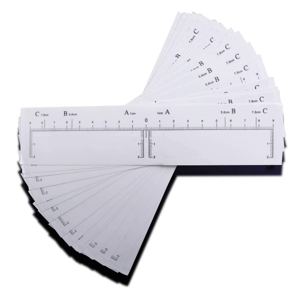 Eyebrow Stencil Disposable Eyebrow Shaper Kit - 50PC Transparent Mapping Stickers Eyebrow Stencils For Microblading, PMU - Quick Makeup Peel &amp; Stick Eyebrow Stencil Kit (High Arch)