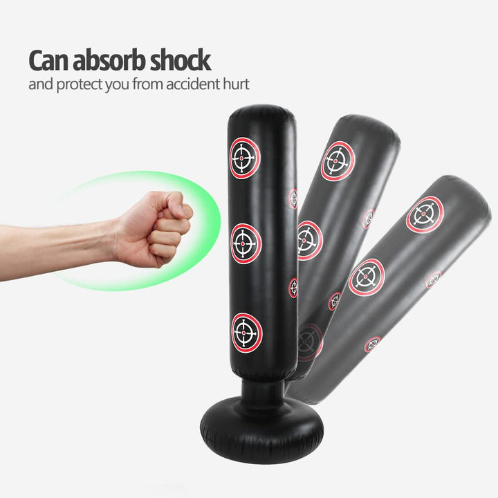 Inflatable Kids Punching Bag - ,Tall 5’ 3” Punching Bags for Kids,Free Standing Punch Bag,Punching Dummy Kids,Kick Boxing Bag with Air Pump Gift Box,Relieve Pent Up Energy in Kids (Target, 160)