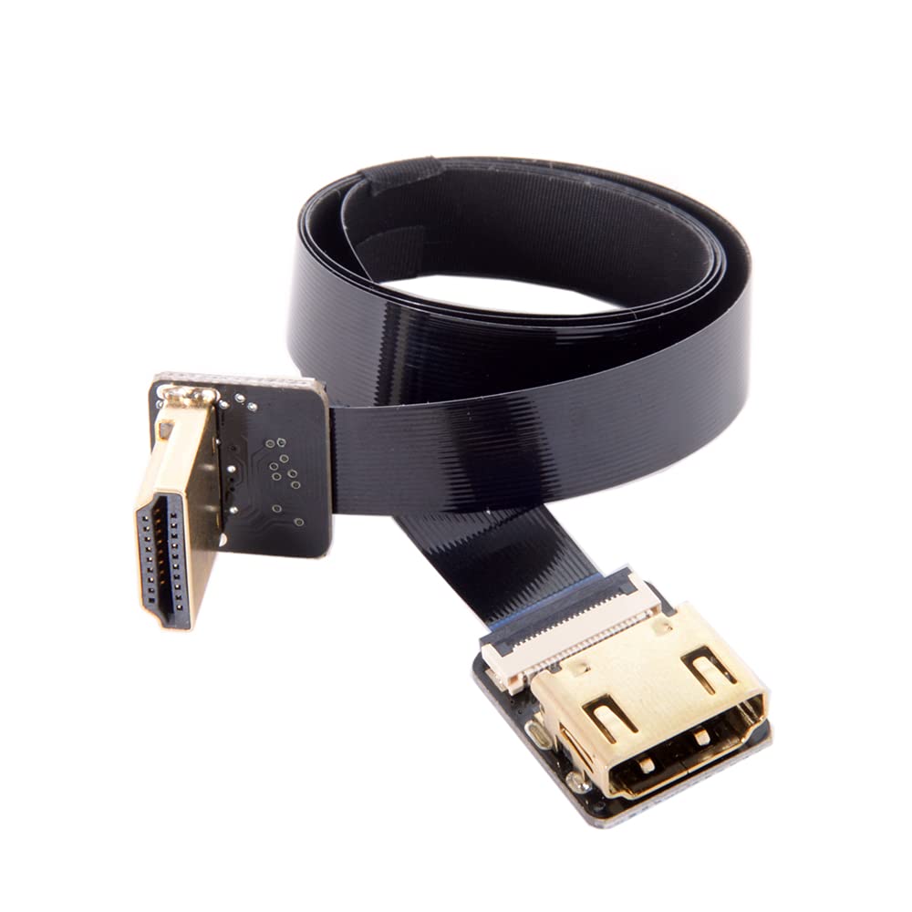 NFHK CYFPV Up Angled 90 Degree HDMI Male to Female FPC 