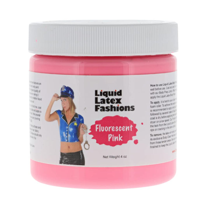 Black Light Fluorescent Pink Liquid Latex Body Paint In 4 Ounces