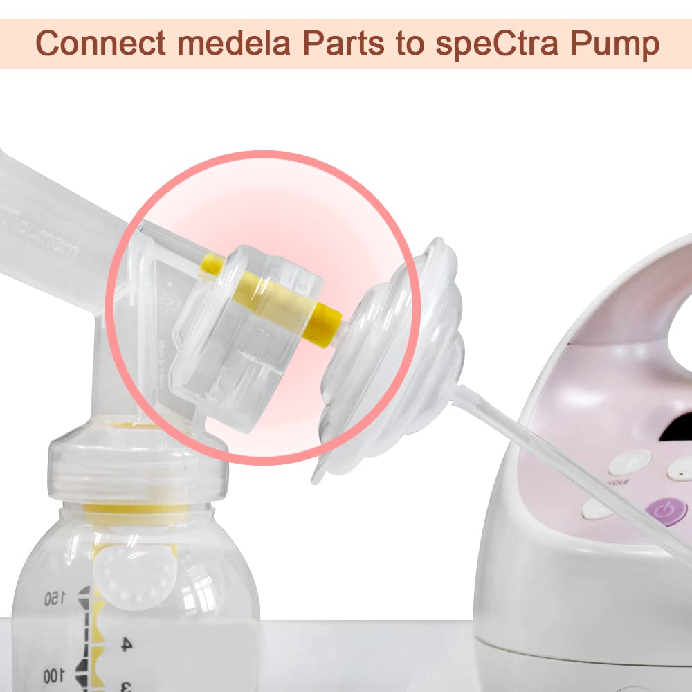 Maymom Backflow Protector for Spectra S2 Spectra S1, 9 Plus Breastpumps W Bonus Flange Adapters. Replaces Spectra Backflow Protector, Spectra Silicone Diaphragm; Replacement Spectra Pump Parts ; 4 pc