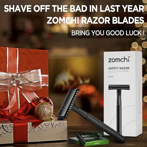 Safety Razor for Women, Butterfly Open Safety Razor with 10 Blades,Men&#39;s Razor with a Delicate Box,Free of Plastic (Rose Gold Razor Stand Style)