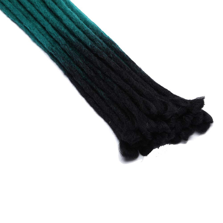 20 Dreadlock Extension Ombre For Hip-Hop Synthetic Heat Resistant Crochet Braiding Hair Handmade Reggae Extension Twist Braiding Hairpiece Box Braid For Man Women(5strands/1pack,ash blonde)