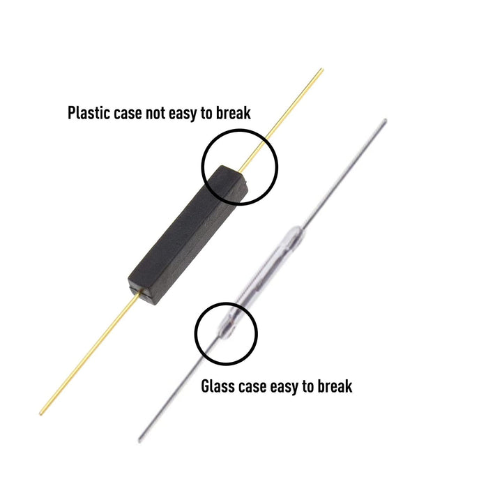 WOWOONE 5pcs Plastic Reed Switch Reed Contact Normally 