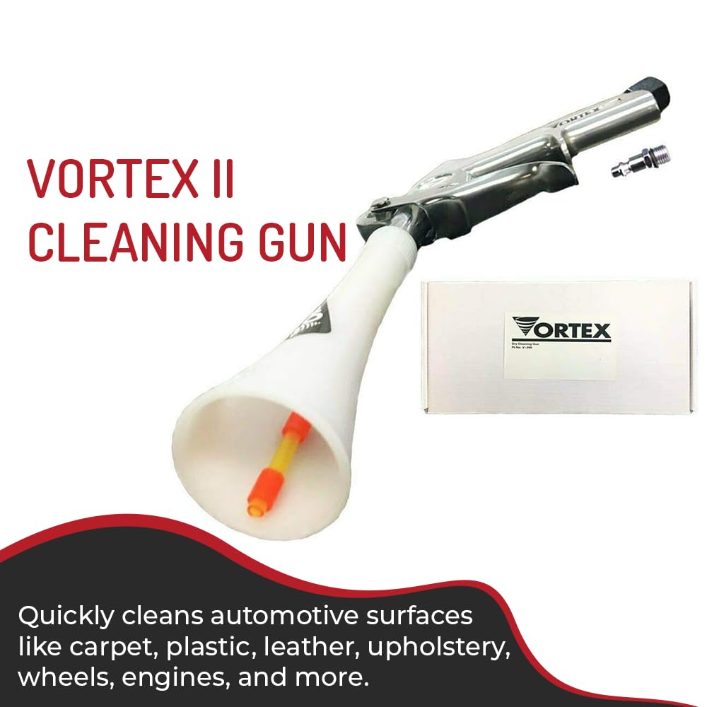 Vortex Cleaning Gun - Quickly Blasts Dirt and Dust from Surface - Works with Air Compressor (Vortex II)