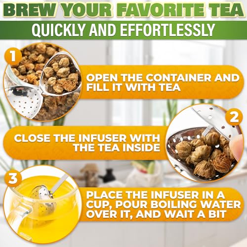 10Pcs Heart Tea Infuser for Loose Leaf Tea Steeper - Tea Diffusers for Loose Tea Leaf Steeper Tea Strainers for Loose Tea Infuser Spoon - Tea Steeper for Loose Tea Strainer Heart Shaped Tea Infuser