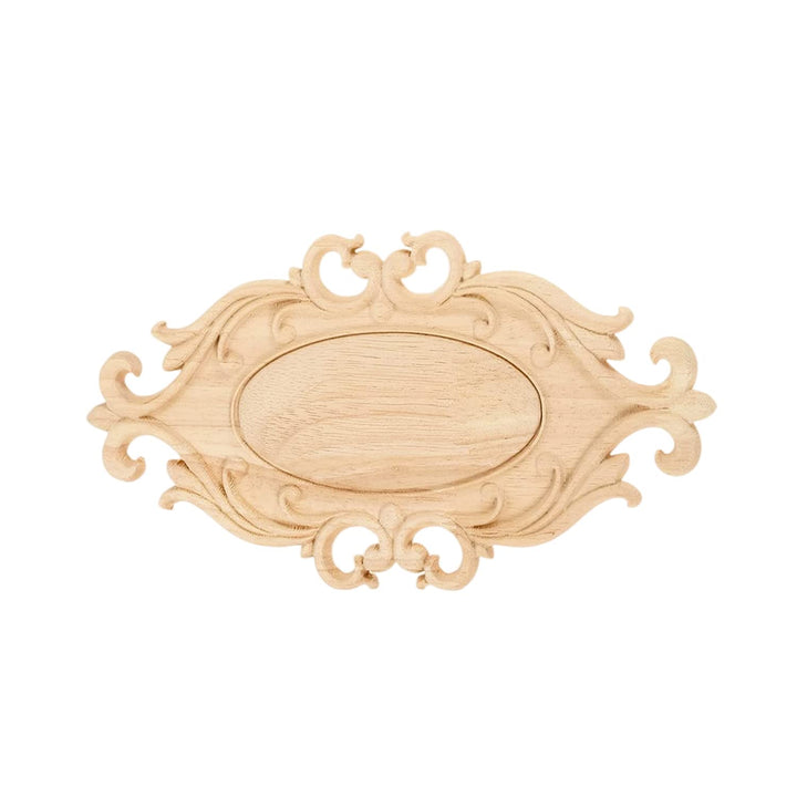 Wood Appliques Onlays, 1Pc Wooden Carved Carving Decal 