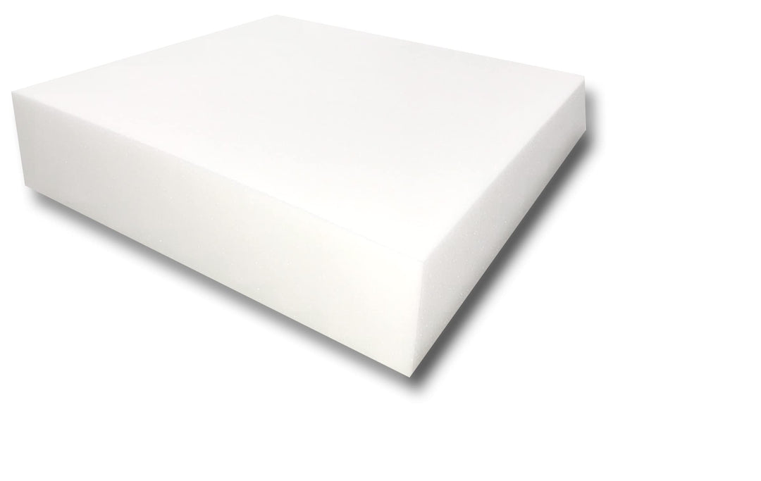 Upholstery Foam Cushion High Density, 6 H X 24 W X 24 L, White, 1 Count (Pack of 1)
