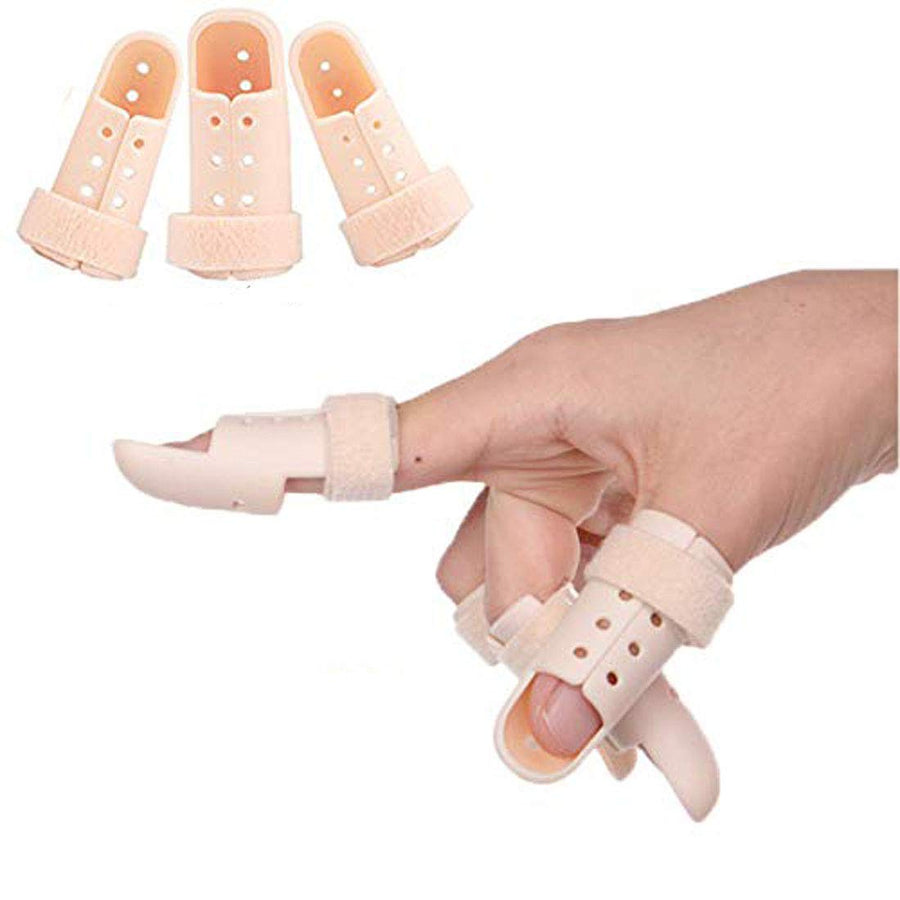 Mcvcoyh Plastic Finger Splints,3-Size Pack Mallet Finge