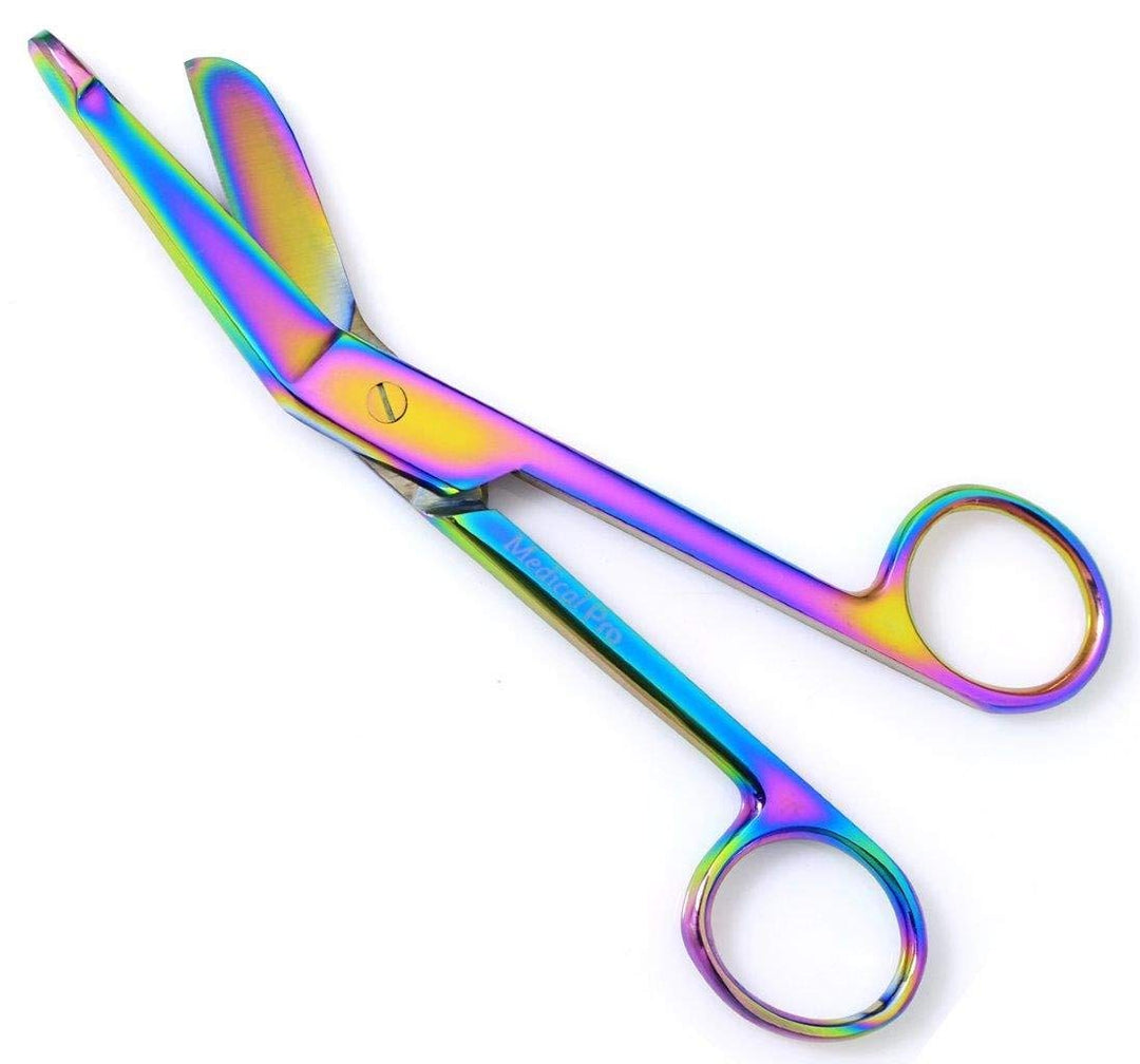Esosy Medical PRO-Medical and Nursing Lister Bandage Scissors;-Multi Titanium-Supreme Grade, Made of High Grade Surgical Stainless Steel, 5.5-140-10008MT