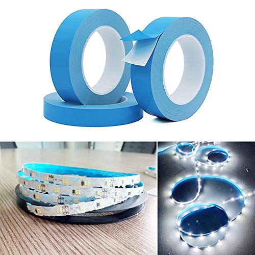 Double Sided Thermal Tape, 1Inch x 82FT Thick Thermal Adhesive Tape, High Performance Thermally Double Side Tapes Cooling Pad Apply to LED Strips, 3D Printer, BCP, VGA, PCB, GPU, SSD Drive