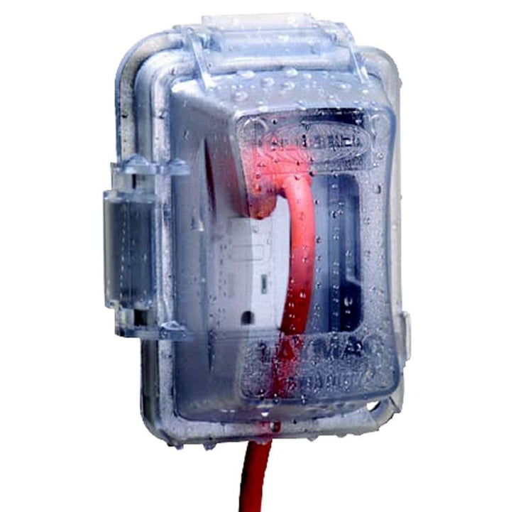 MM420C 1-Gang Nonmetallic Extra Duty Weatherproof In-Use Horizontal/Vertical 16-in-1 Standard Cover, 2.75 in, Clear