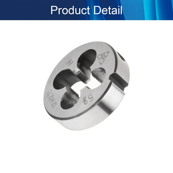 Right Hand Round Die 38mm Outer Diameter for Mold Machining, Alloy Steel, It Can Process Steel, Cast Iron, Copper and Aluminum 1Pcs