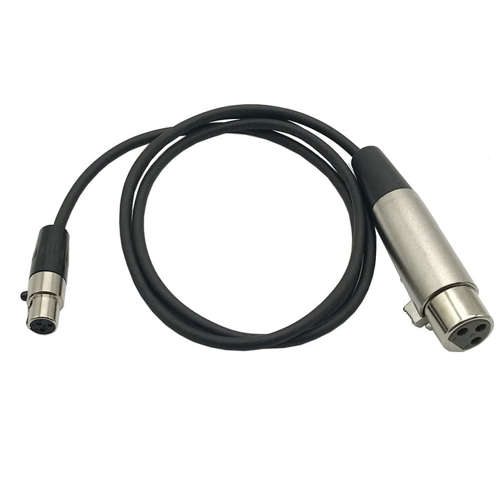 3 Pin Mini XLR Female to XLR Female Microphone Cable, 3-Pin Mini XLR (TA3F) to Regular XLR Female to Female Pro Lapel Microphone Cable (3.3Feet)
