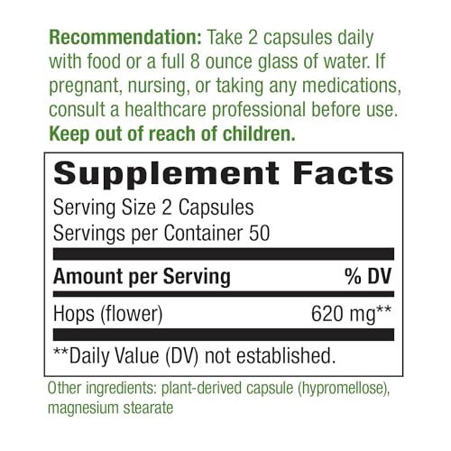 Nature’s Way Hops Flowers - Traditional Calming Aid* - 