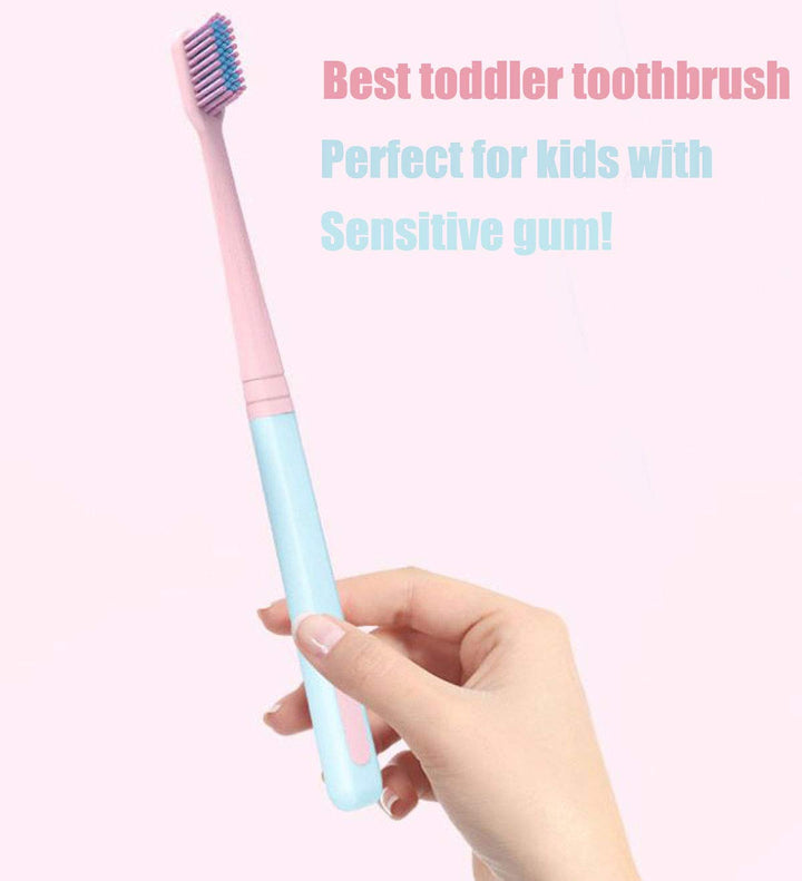 [8 Packs] Kids Toothbrush, Extra Soft Lovely Pastel Ton